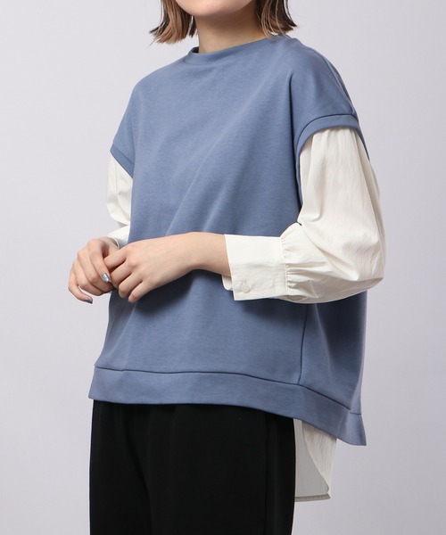 tシャツ a.n.l レイヤード トップス レディース