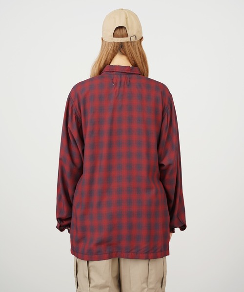 【REMI RELIEF/レミレリーフ】 RAYON チェックシャツ セール】REMI RELIEF/レミレリーフ レーヨンチェックSHIRT