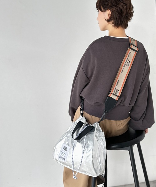 ポンタタ　ラタン アバカクロシェ カウレザー 2way 巾着 ショルダー バッグ ANNAK アマンダオイルレザー 巾着ショルダー2wayバッグ – atelier