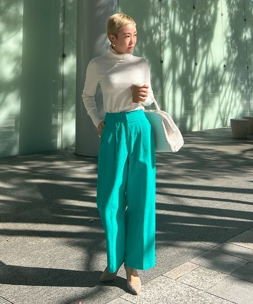 パンツ 美脚コーデュロイワイドパンツ レディース : ZOZOTOWN Yahoo!店