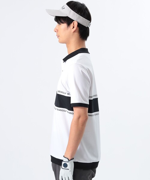 【美品】 BEAMS GOLF ORANGE LABEL ポロシャツ　切替　XL BEAMS GOLF（ビームス ゴルフ）ORANGE LABEL / ボーダー