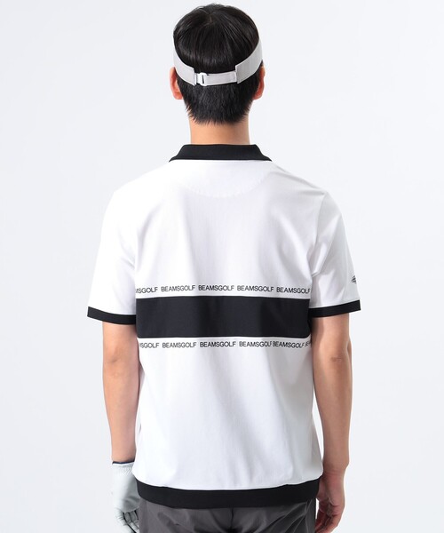 BEAMS GOLF ポロシャツ ORANGE LABEL / ボーダー 切り替え