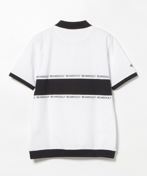 【美品】 BEAMS GOLF ORANGE LABEL ポロシャツ　切替　XL BEAMS GOLF ポロシャツ ORANGE LABEL / ボーダー 切り替え
