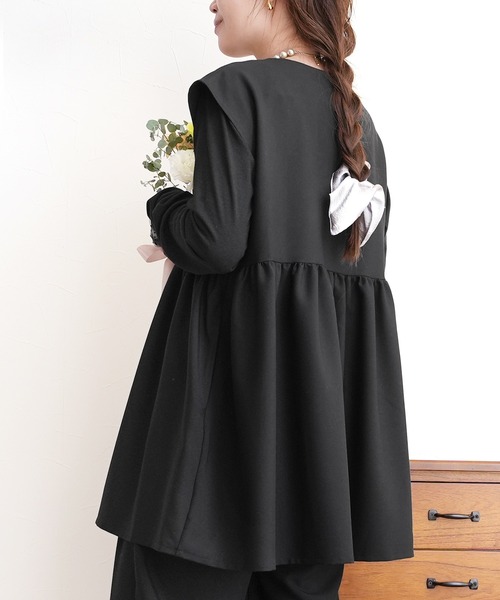 reca（レカ） スーツ ベスト ペプラムギャザーベスト : ZOZOTOWN Yahoo