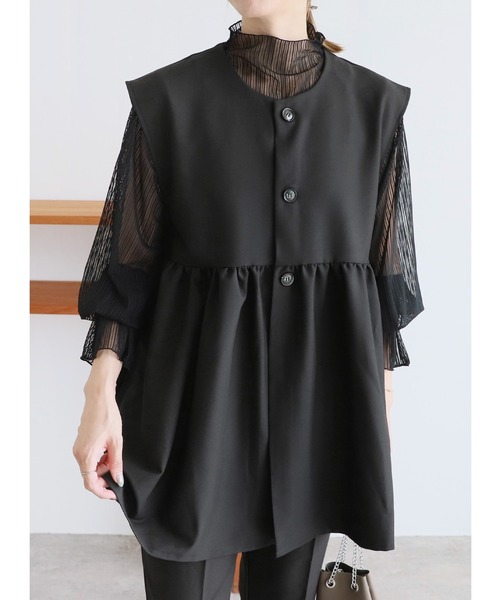 reca（レカ） スーツ ベスト ペプラムギャザーベスト : ZOZOTOWN Yahoo