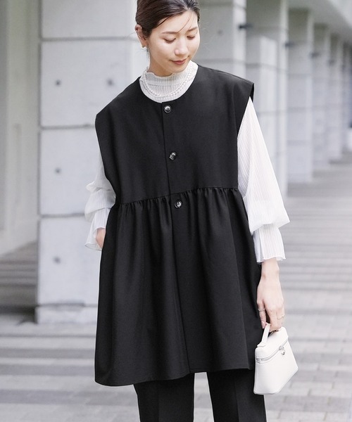 reca（レカ） スーツ ベスト ペプラムギャザーベスト : ZOZOTOWN Yahoo