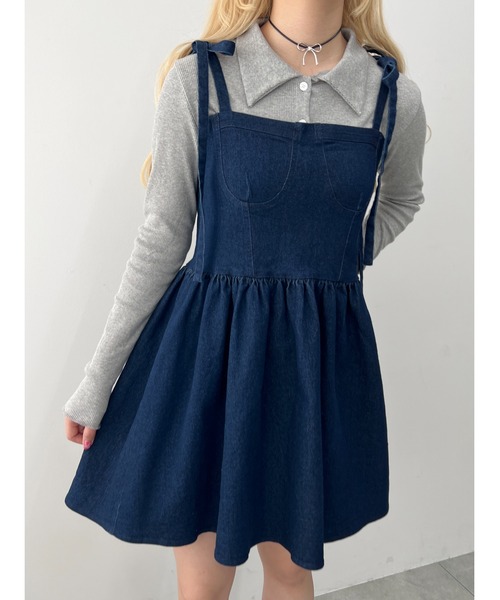 ワンピース 「PHILLY」デニムビスチェミニワンピース : ZOZOTOWN Yahoo