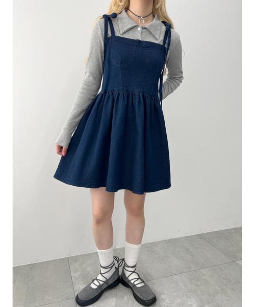 ワンピース 「PHILLY」デニムビスチェミニワンピース : ZOZOTOWN Yahoo