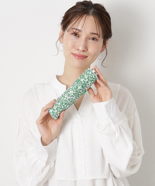 新品★マッキントッシュフィロソフィー★オーバーロック晴雨兼用折りたたみ日傘★花柄 MACKINTOSH PHILOSOPHY 折りたたみ傘 遮光100% 晴雨兼用