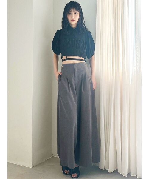 RESEXXY パンツ ホースビット付きワイドパンツ レディース : ZOZOTOWN