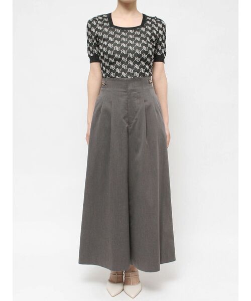 はせページ LE CERCLE par rope' パンツ リネンライクフラワープリントイージー