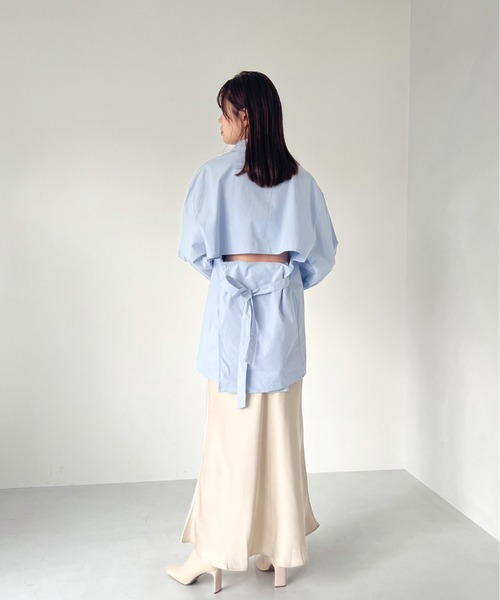 Olu. ブラウス シャツ バックスリットシャツ レディース