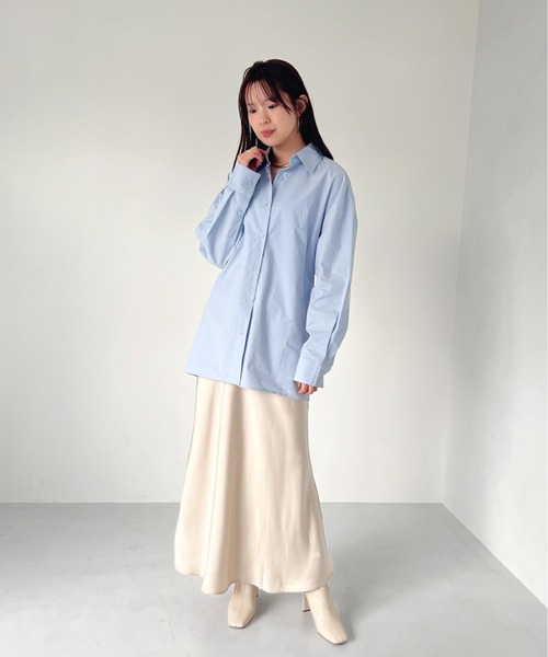 Olu. ブラウス シャツ バックスリットシャツ レディース