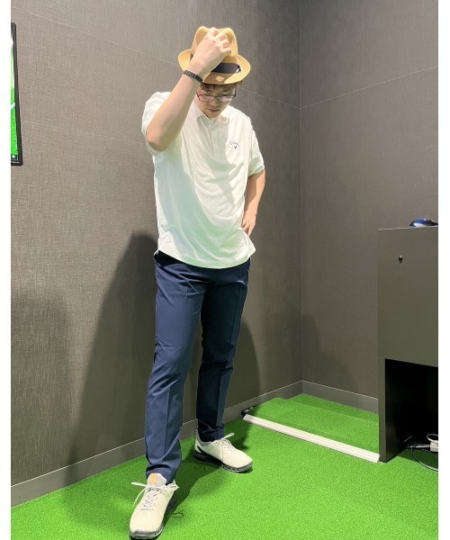 Callaway シャツ キャロウェイ ストライプジャカード 半袖シャツ