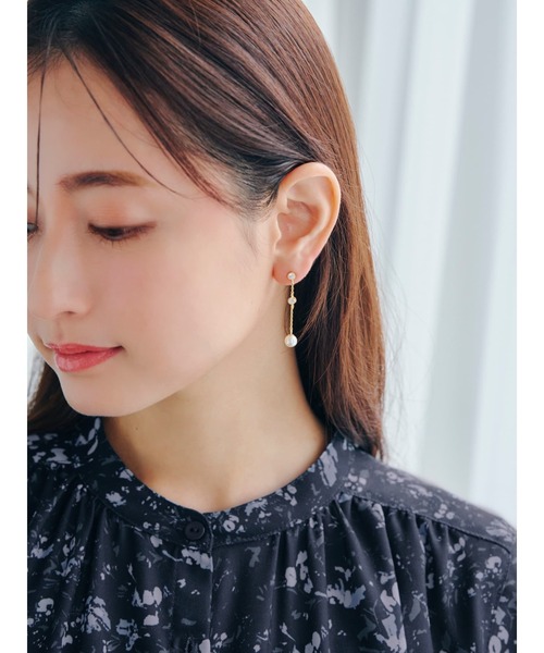 ピアス パールチェーンピアス レディース : ZOZOTOWN Yahoo!店