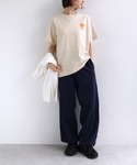 tシャツ 半袖 「新色追加」プリント刺繍ロゴ半...の詳細画像5