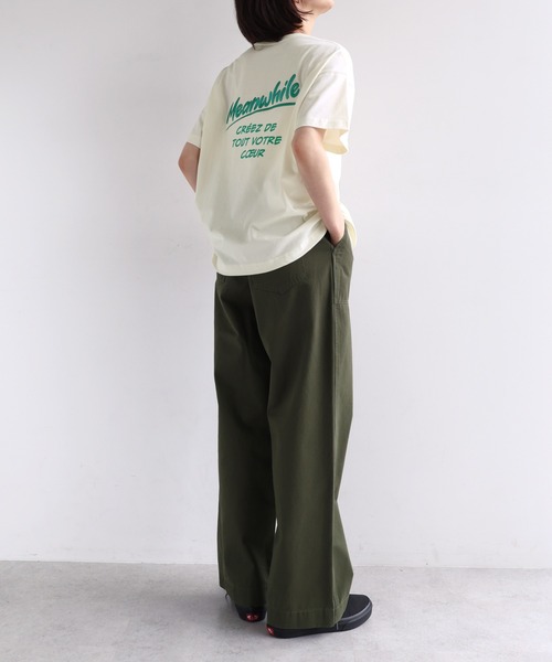 【ブラック】エンブロイダリー フリンジ 半袖Tシャツ andme（アンドミー） tシャツ シアーフリンジ半袖Tシャツブラウス