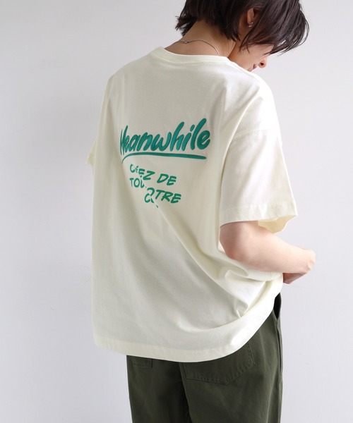 andme（アンドミー） tシャツ 「新色追加」プリントエンブロイダリー