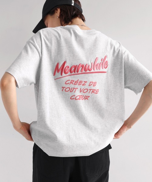 andme（アンドミー） tシャツ 「新色追加」プリントエンブロイダリー