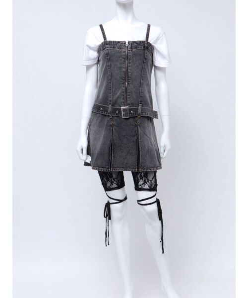 BPN レースアップ 黒 パンツ S～4XL展開】レースアップカーゴパンツ(P00027) | ADWENS