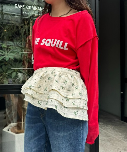 tシャツ 「HELLO.SANFRANCISCO/ハローサンフランシスコ」フラワープリントマルチウェイフリルベルト レディース HELLO.SANFRANCISCO】フラワープリントマルチウェイフリルベルト
