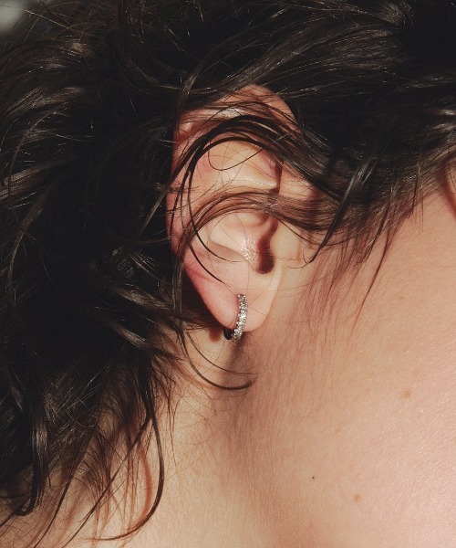 les bonbon/ ルボンボン ダイヤモンドチェーンピアス K10YG diamond