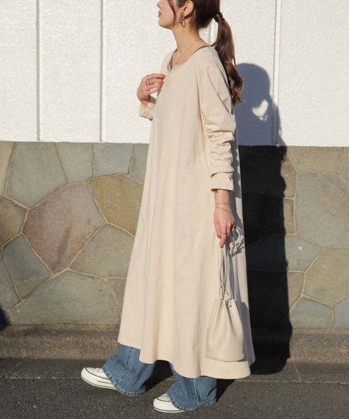 HUG.U（ハグユー） ワンピース キーネック厚手ワンピ : ZOZOTOWN Yahoo