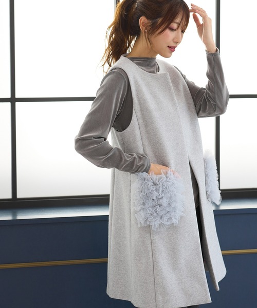 ベスト ジレ Carol vest レディース fig London ベスト ジレ Carol vest レディース : ZOZOTOWN