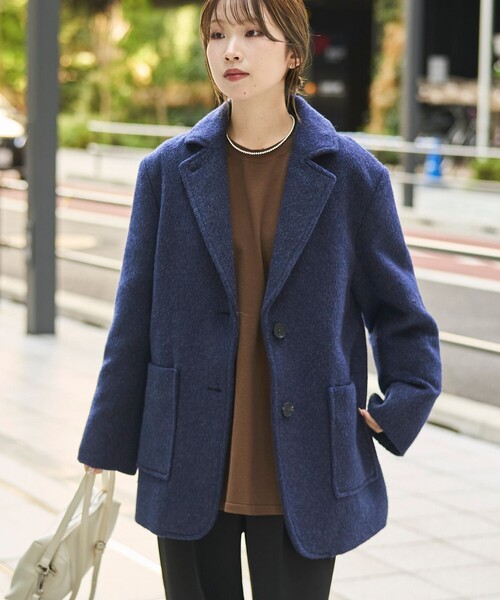 RONEL コート アウター 「RONEL」シャギージャケットコート レディース