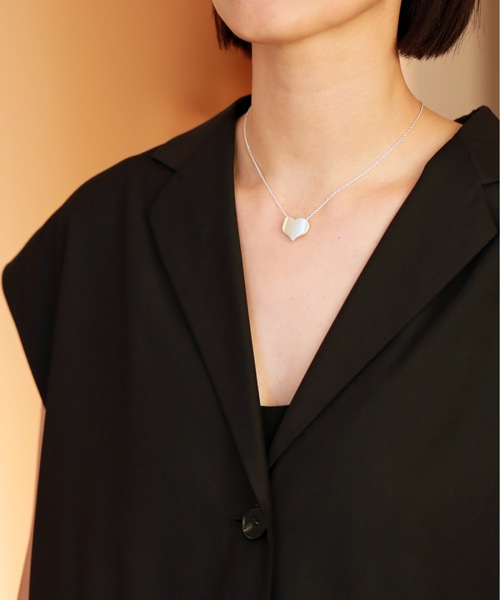 ネックレス vv.jewelry /ハートネックレス L silver925 レディース メンズの画像
