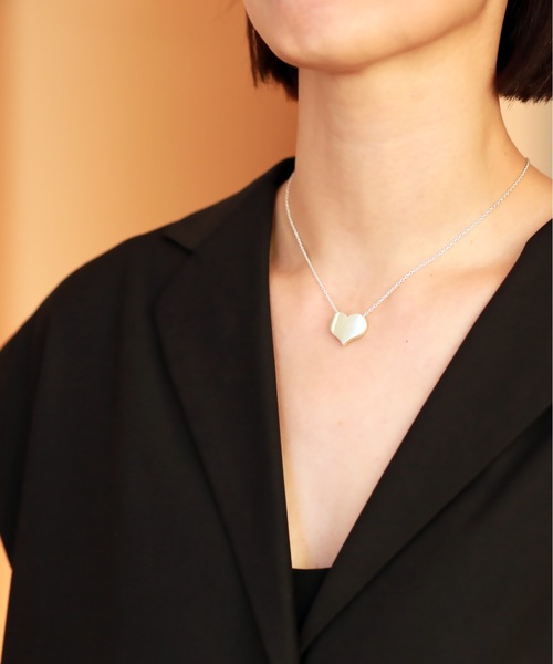 ネックレス vv.jewelry /ハートネックレス L silver925 レディース メンズの画像