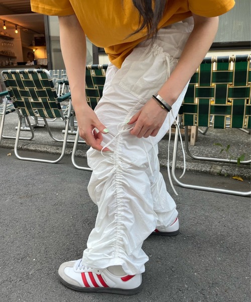 パンツ HTH ribbon cargo pants(white) HTH カーゴパンツ ribbon cargo pants レディース : ZOZOTOWN