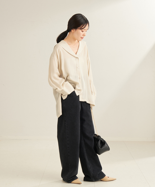 plage シャツ ブラウス sailor collar レディース : ZOZOTOWN Yahoo!店 