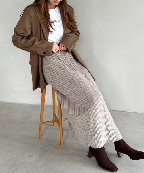 スカート ベロアIラインロングスカート : ZOZOTOWN Yahoo!店 - 通販