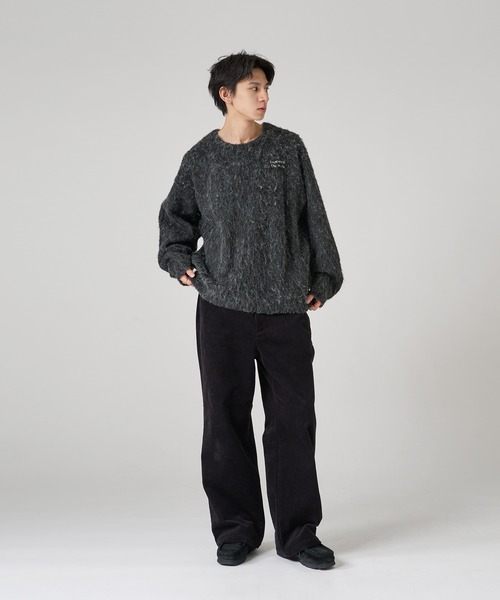 kapital タペストリーコーデュロイ ワイドパンツ 黒 kapital