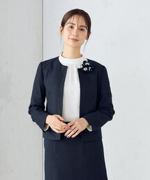 コムサイズム スカートスーツ M 入学式 卒業式 ママ ツイード ラメ 超美品 COMME CA ISM（コムサイズム） セレモニースーツ スカートスーツ 入学