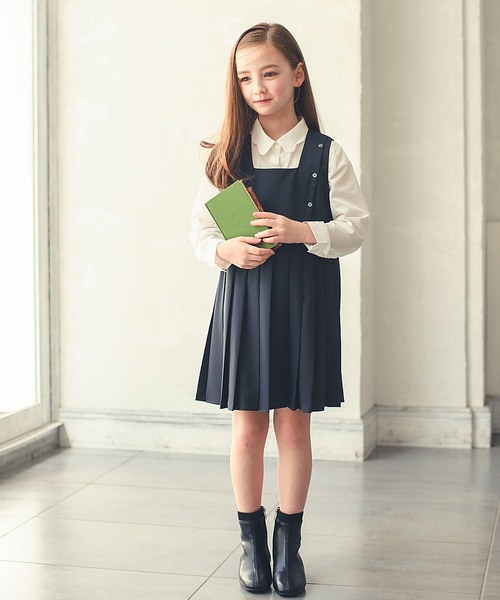 ドレスコ　drescco フォーマルワンピース　発表会 DRESCCO（ドレスコ） ワンピース スクエアネックサイドボタン