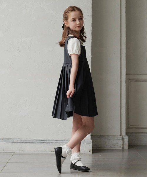 DRESCCO（ドレスコ） ワンピース スクエアネックサイドボタン