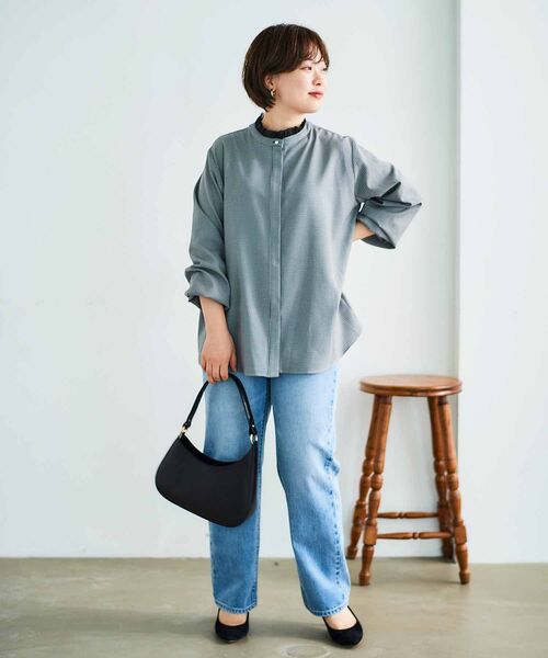 le.coeur blanc / ルクールブラン チェック柄オーガンジーフリルネックブラウス 楽天市場】【SALE／30%OFF】チェック柄オーガンジーフリルネック