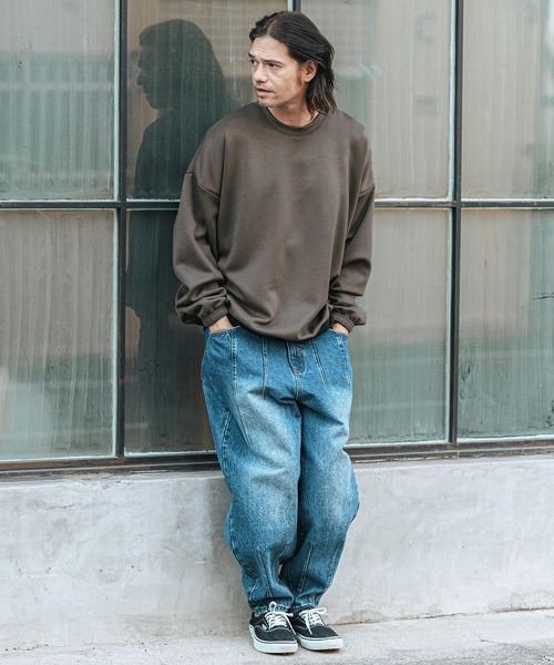 CAMBIO（カンビオ） tシャツ mlt5029-裾絞りポンチルーズシルエット