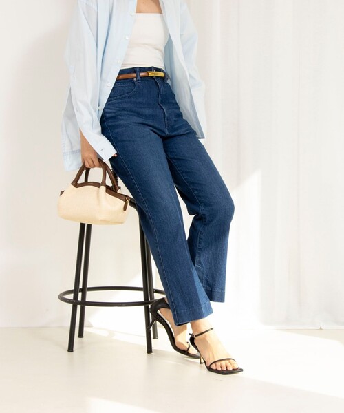Rie Miller ジーンズ デニム デニムパンツ 「RM denim」スリット