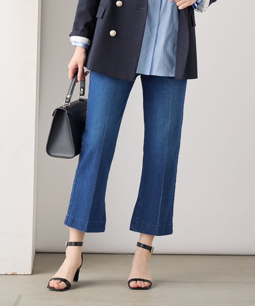 ダグ付きRie Miller【RM denim】スリットフレアハイウエストデニム Rie Miller（リエミラー）の「【RM denim】スリットフレアハイ