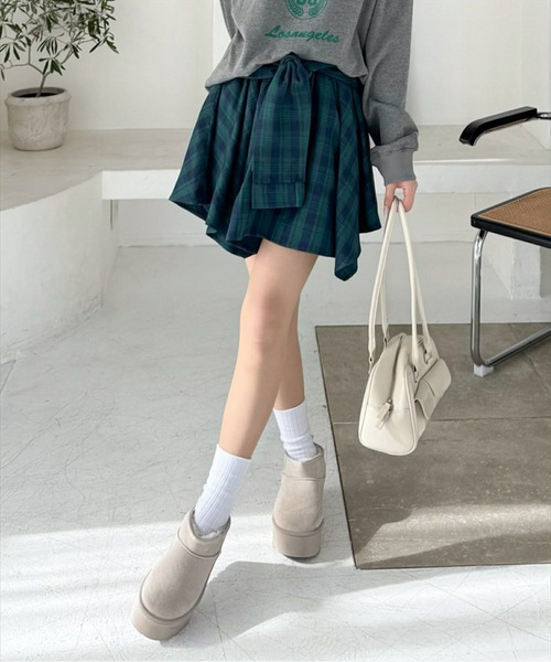 clear スカート チェック柄ラップ風スカート : ZOZOTOWN Yahoo!店