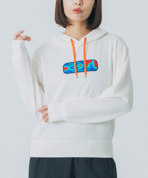 パーカー X-GIRL/エックスガール クロップド丈パーカー 155251012002 レディース X-girl パーカー X-GIRL/エックスガール クロップド丈パーカー