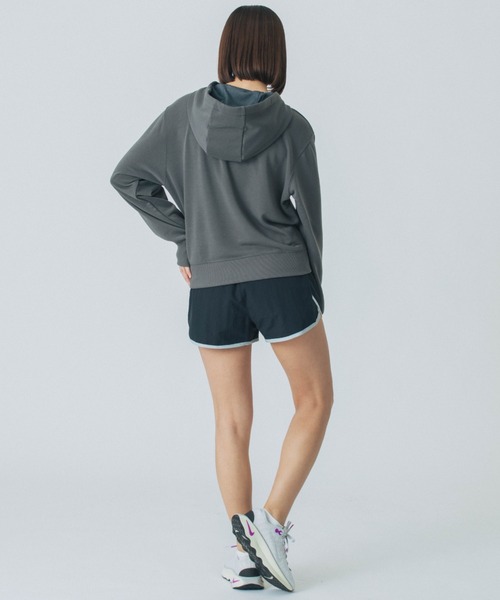 X-girl グレー パーカー X-girl パーカー BY X-GIRL FOR X ZIP UP SWEAT HOODIE