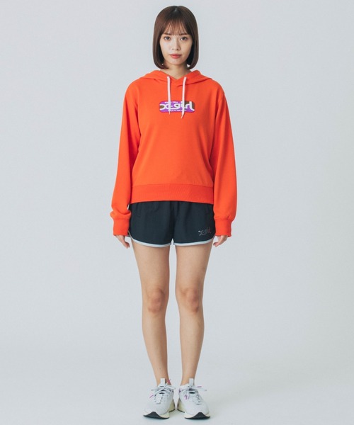 パーカー X-GIRL/エックスガール クロップド丈パーカー 155251012002 レディース X-girl パーカー X-GIRL/エックスガール クロップド丈パーカー