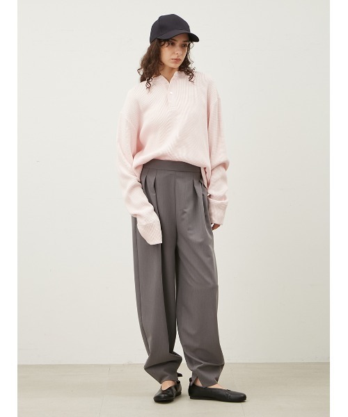 【完売品】　ミラオーウェン　ワッフルヘンリーカットトップス Mila Owen｜ワッフルヘンリーカットトップス | Rakuten Fashion