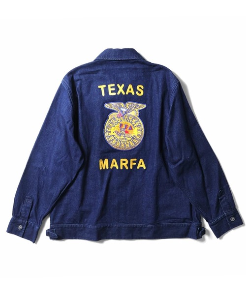 【未使用品】HOUSTON ファーマーズジャケット ネイビー FFA アメカジ 51478_1.jpg