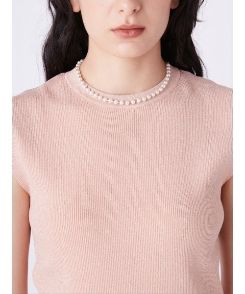 完売★Mila Owen ノースリーブポロニット Mila Owen 「Mila Owen」 ノースリーブニット 1 ピンク
