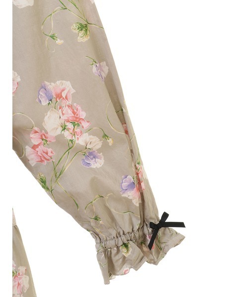 新品　PINK HOUSE スイートピー　フラワープリントサッシュベルト 新品 PINK HOUSE スイートピー フラワープリントサッシュベルト
